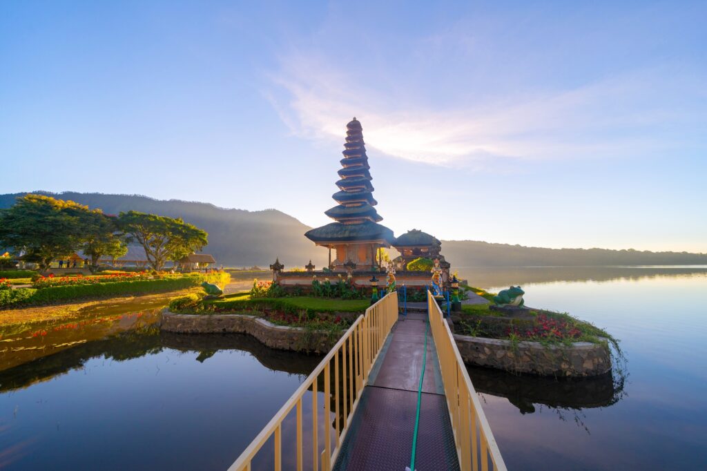 Nature landscape background in Java island, Indonesia